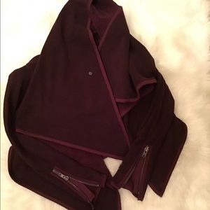 Lululemon- moto-style, wrap fleece